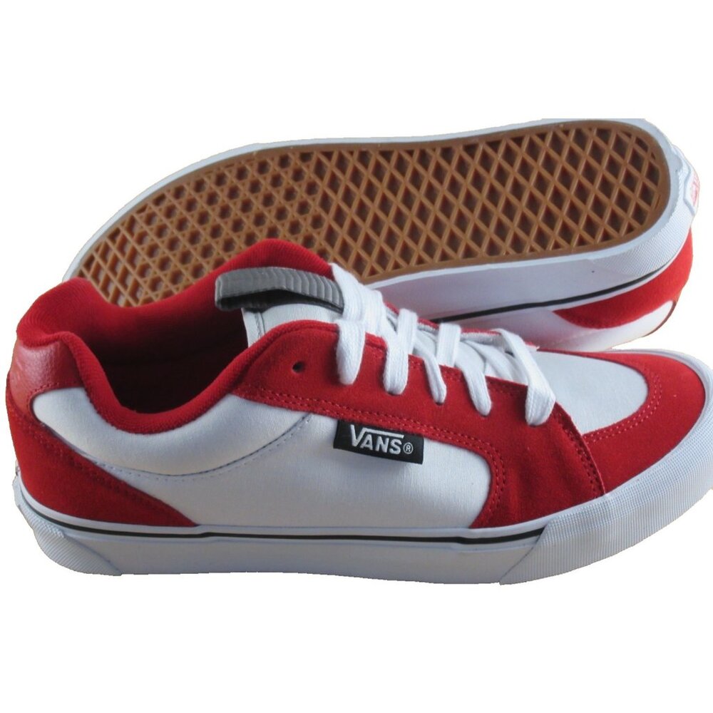 Vans Men's Chukka Push Red True White Canvas Suede shoes Size 11.5 NIB - Picture 2 of 7